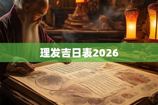 理发吉日表2026