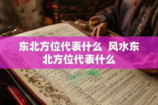 东北方位代表什么  风水东北方位代表什么