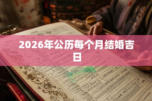 2026年公历每个月结婚吉日