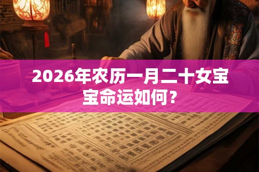 2026年农历一月二十女宝宝命运如何？