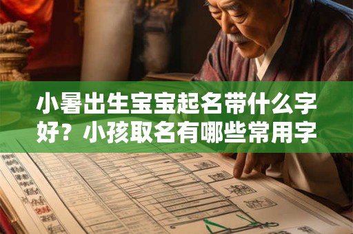 小暑出生宝宝起名带什么字好？小孩取名有哪些常用字？