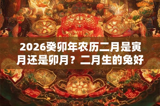 2026癸卯年农历二月是寅月还是卯月？二月生的兔好吗