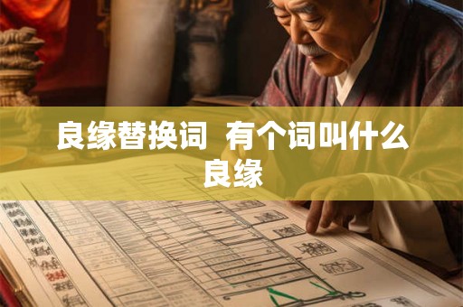 良缘替换词  有个词叫什么良缘