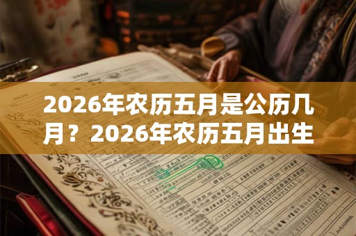 2026年农历五月是公历几月？2026年农历五月出生是什么星座？