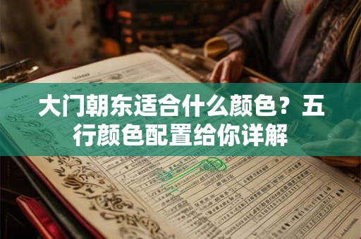 大门朝东适合什么颜色？五行颜色配置给你详解