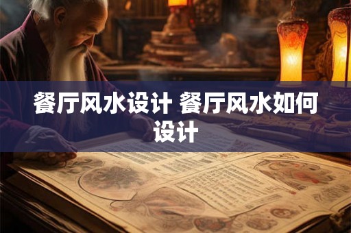 餐厅风水设计 餐厅风水如何设计