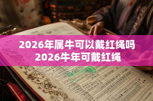 2026年属牛可以戴红绳吗 2026牛年可戴红绳 2026年属牛可以戴红绳吗 2026牛年可戴红绳