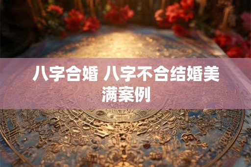 八字合婚 八字不合结婚美满案例