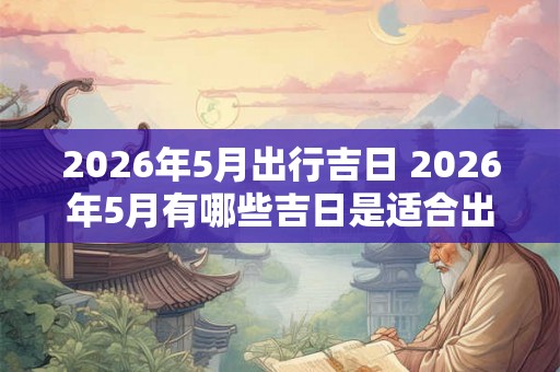 2026年5月出行吉日 2026年5月有哪些吉日是适合出行的呢