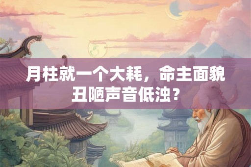 月柱就一个大耗,命主面貌丑陋声音低浊? 月柱就一个大耗,命主面貌丑陋声音低浊?