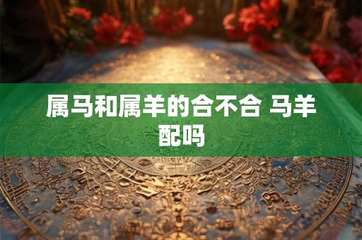 属马和属羊的合不合 马羊配吗