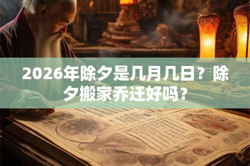 2026年除夕是几月几日？除夕搬家乔迁好吗？