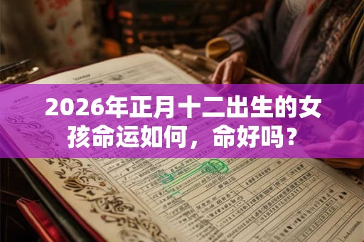 2026年正月十二出生的女孩命运如何，命好吗？
