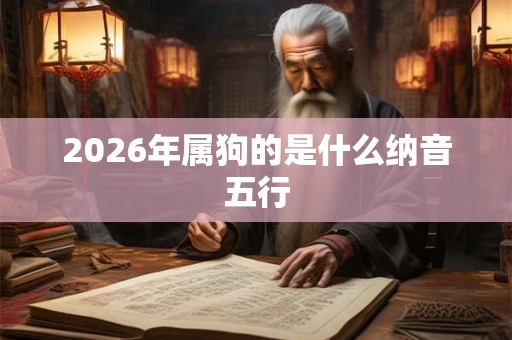 2026年属狗的是什么纳音五行
