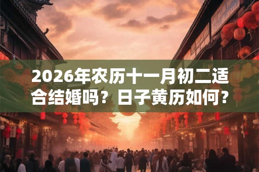 2026年农历十一月初二适合结婚吗？日子黄历如何？