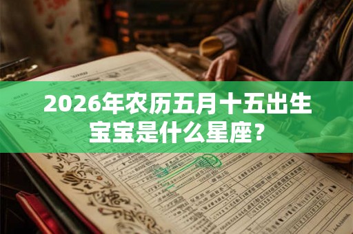 2026年农历五月十五出生宝宝是什么星座？