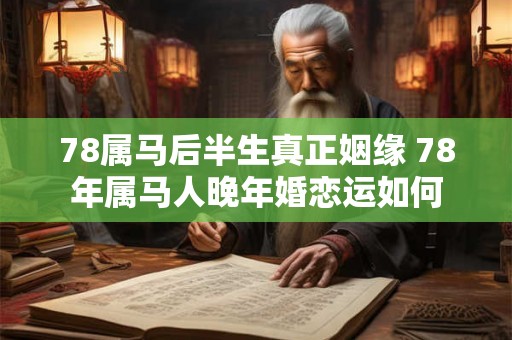 78属马后半生真正姻缘 78年属马人晚年婚恋运如何 78属马后半生真正姻缘 78年属马人晚年婚恋运如何