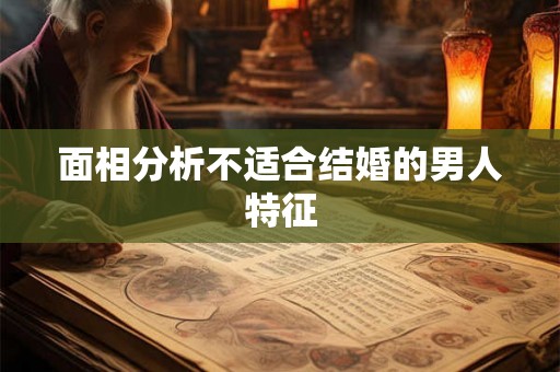 面相分析不适合结婚的男人特征