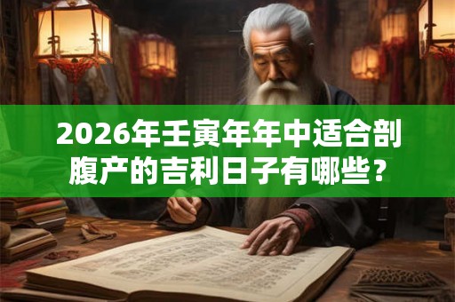 2026年壬寅年年中适合剖腹产的吉利日子有哪些? 2026年壬寅年年中适合剖腹产的吉利日子有哪些?