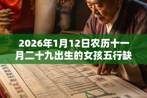 2026年1月12日农历十一月二十九出生的女孩五行缺什么