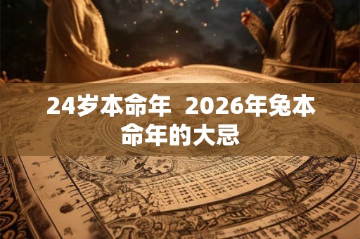 24岁本命年  2026年兔本命年的大忌
