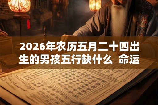 2026年农历五月二十四出生的男孩五行缺什么  命运分析