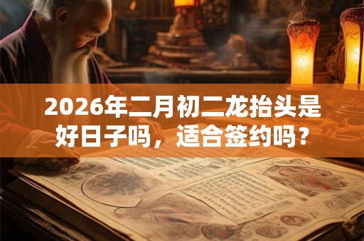 2026年二月初二龙抬头是好日子吗,适合签约吗? 2026年二月初二龙抬头是好日子吗,适合签约吗?