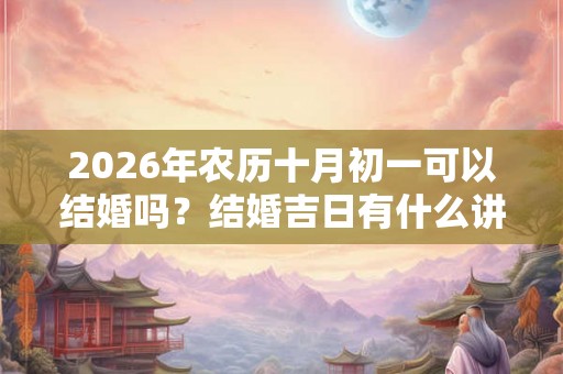 2026年农历十月初一可以结婚吗？结婚吉日有什么讲究？