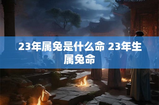 23年属兔是什么命 23年生属兔命 23年属兔是什么命 23年生属兔命