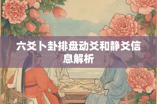 六爻卜卦排盘动爻和静爻信息解析 六爻卜卦排盘动爻和静爻信息解析