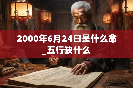 2000年6月24日是什么命_五行缺什么