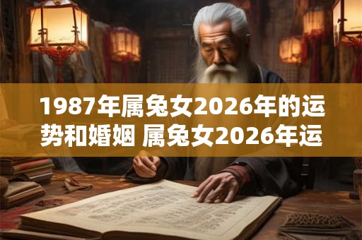1987年属兔女2026年的运势和婚姻 属兔女2026年运势及婚姻如何