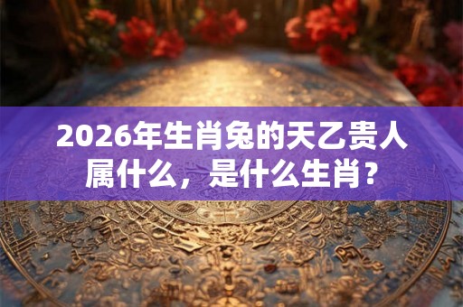 2026年生肖兔的天乙贵人属什么，是什么生肖？
