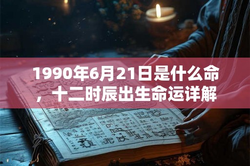 1990年6月21日是什么命，十二时辰出生命运详解