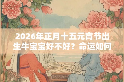 2026年正月十五元宵节出生牛宝宝好不好？命运如何？