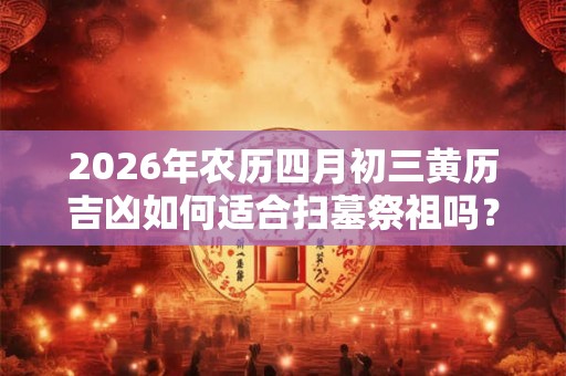 2026年农历四月初三黄历吉凶如何适合扫墓祭祖吗? 2026年农历四月初三黄历吉凶如何适合扫墓祭祖吗?