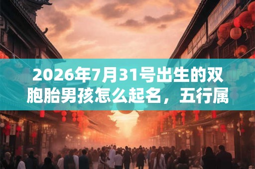 2026年7月31号出生的双胞胎男孩怎么起名,五行属什么 2026年7月31号出生的双胞胎男孩怎么起名,五行属什么