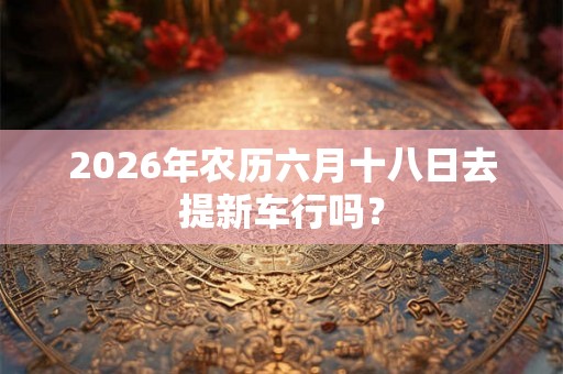 2026年农历六月十八日去提新车行吗? 2026年农历六月十八日去提新车行吗?