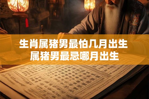 生肖属猪男最怕几月出生 属猪男最忌哪月出生