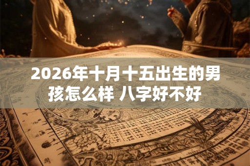 2026年十月十五出生的男孩怎么样 八字好不好