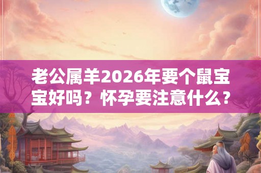老公属羊2026年要个鼠宝宝好吗?怀孕要注意什么? 老公属羊2026年要个鼠宝宝好吗?怀孕要注意什么?