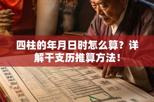 四柱的年月日时怎么算?详解干支历推算方法! 四柱的年月日时怎么算?详解干支历推算方法!