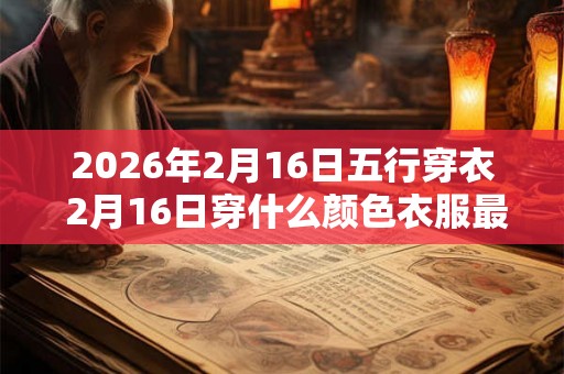2026年2月16日五行穿衣 2月16日穿什么颜色衣服最旺运
