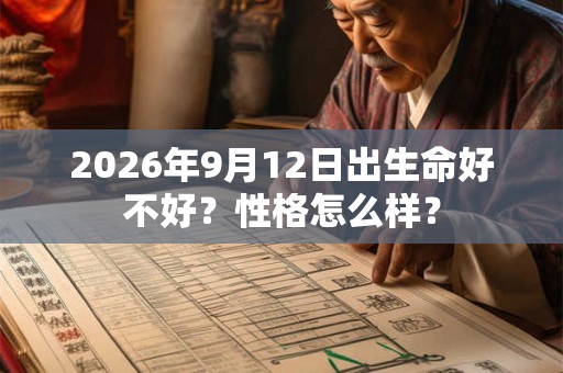 2026年9月12日出生命好不好？性格怎么样？