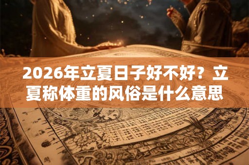 2026年立夏日子好不好？立夏称体重的风俗是什么意思？