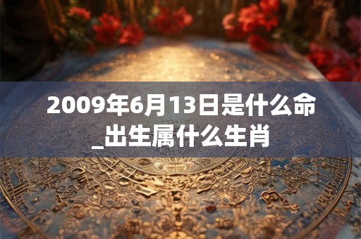 2009年6月13日是什么命_出生属什么生肖