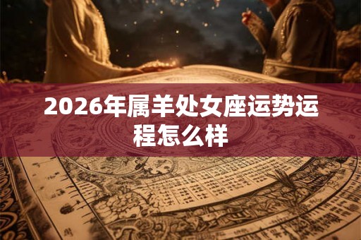2026年属羊处女座运势运程怎么样 2026年属羊处女座运势运程怎么样