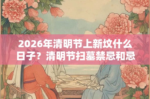 2026年清明节上新坟什么日子？清明节扫墓禁忌和忌讳？