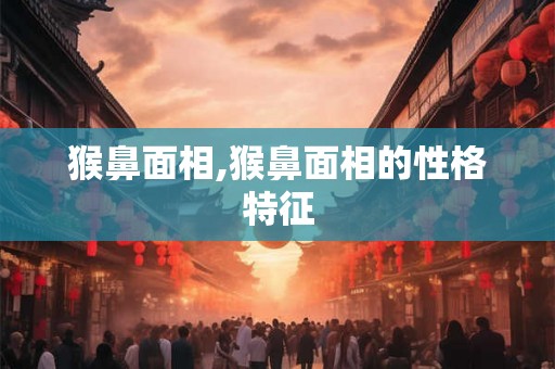 猴鼻面相,猴鼻面相的性格特征