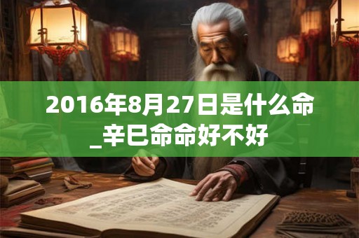 2016年8月27日是什么命_辛巳命命好不好